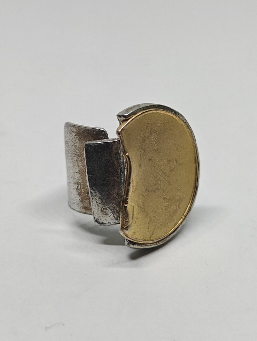 Anne Marie Chagnon Geometric Pewter Ring